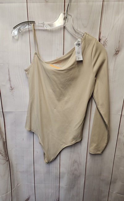 NWT Abercrombie & Fitch Women's Size S Beige Bodysuit