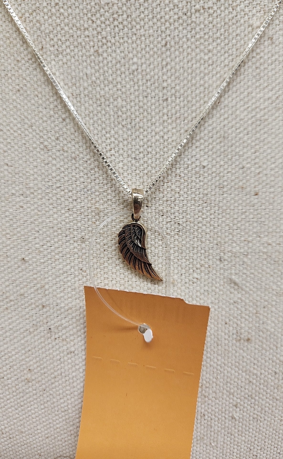 .925 Sterling Silver Wing Necklace