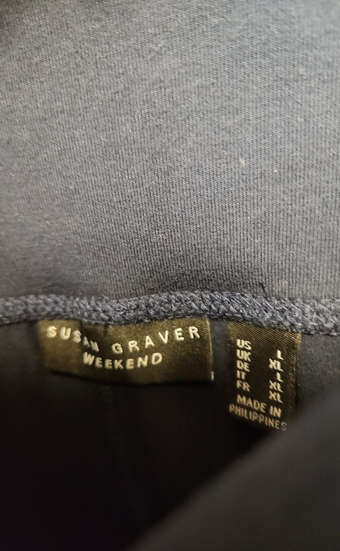 Susan Graver Women's Size L Navy Pants