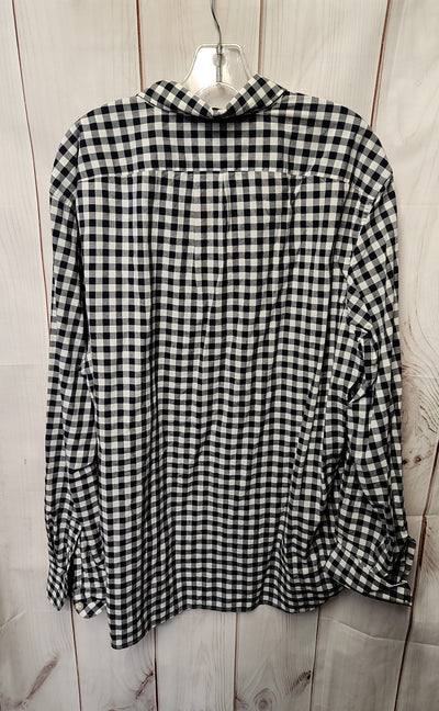 J Crew Men's Size L Black & White Shirt