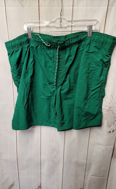 St Johns Bay Men's Size XXL Green Swim Trunks