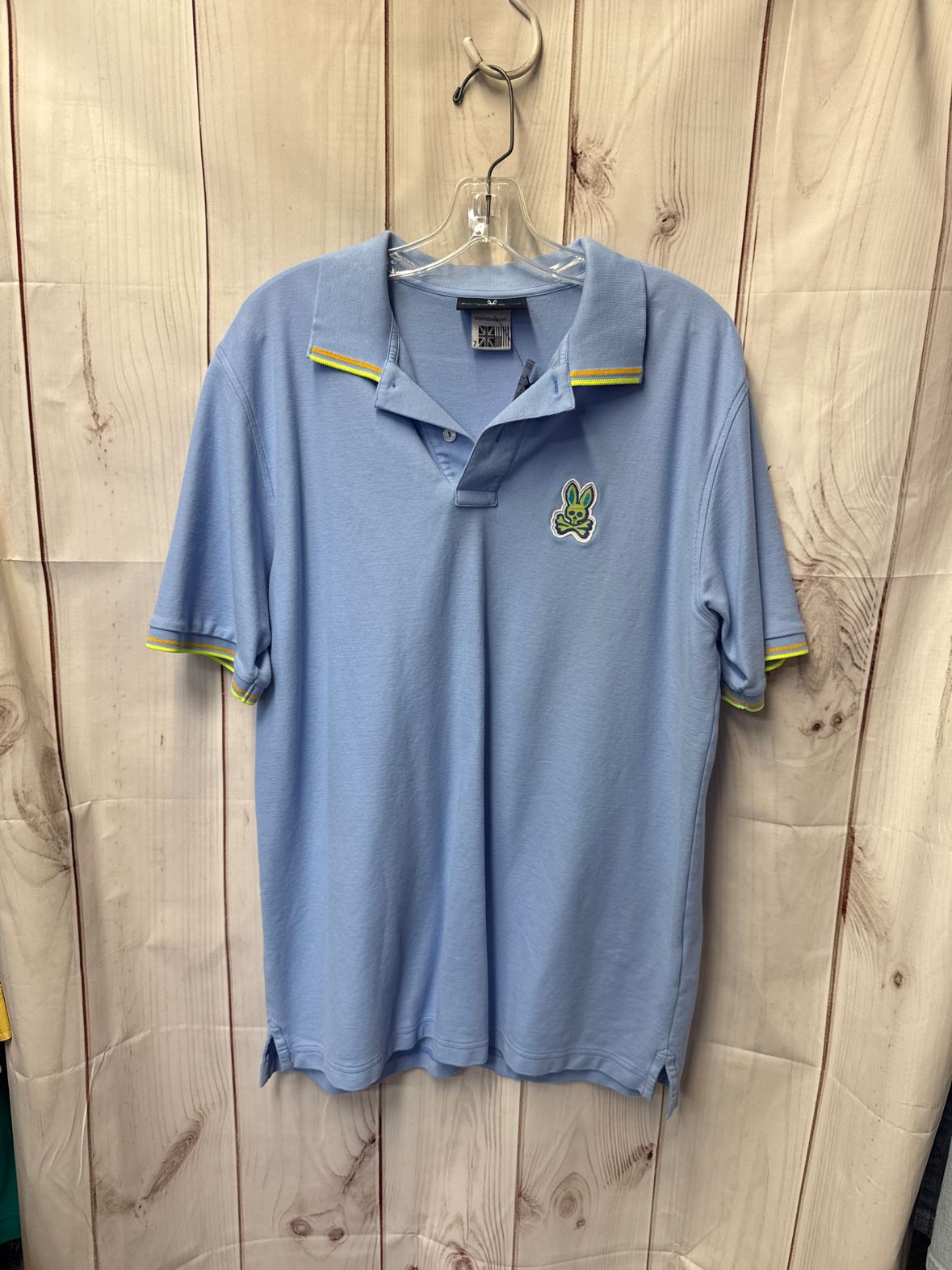 Psycho Bunny Men's Size 7 = US XL Blue Shirt