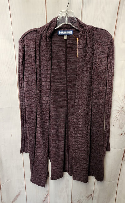 Ink Love and Peace Women's Size XS Purple Cardigan