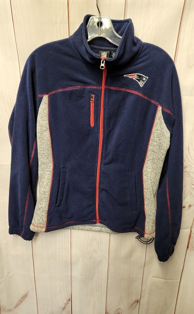 New England Patriots NFL Women's Size M Navy Full Zip Sweatshirt