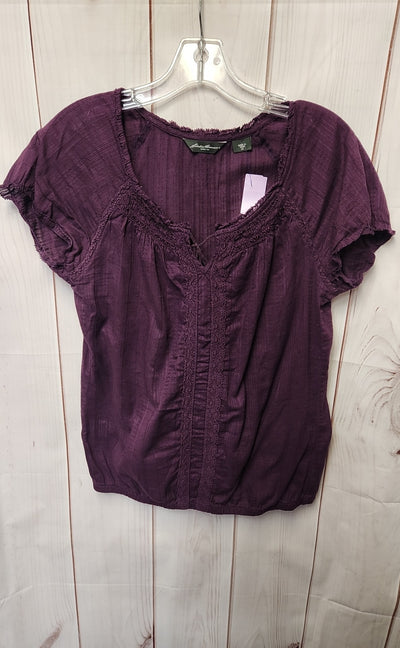 Eddie Bauer Women's Size XS Purple Short Sleeve Top