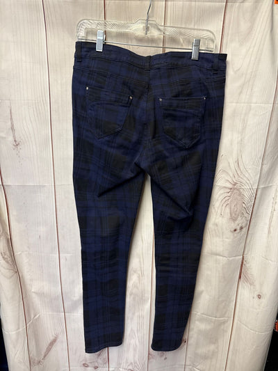 Karen Millen Women's Size 8 Black & Blue Pants