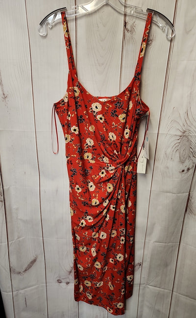 NWT Nine Britton Women's Size M Red Floral Dress