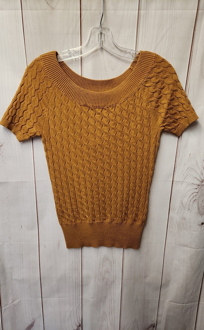 Philosophy Women's Size XS Tan Knit Short Sleeve Top