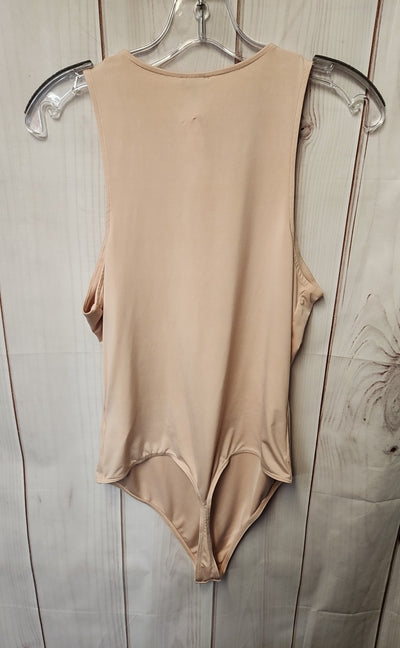 Express Women's Size L Peach Bodysuit