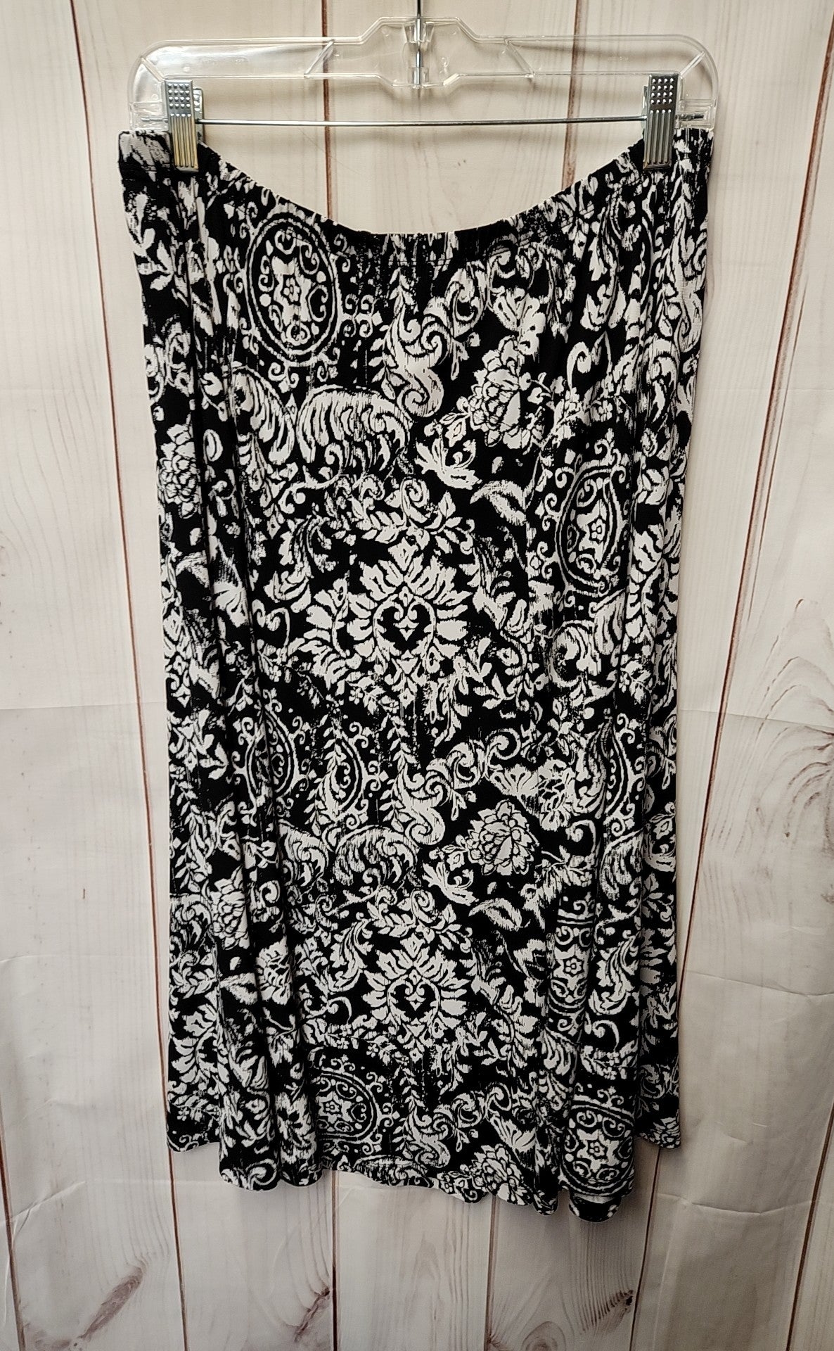 JM Collection Women's Size L Black & White Skirt