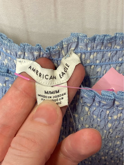 NWT American Eagle Women's Size M Blue Long Sleeve Top