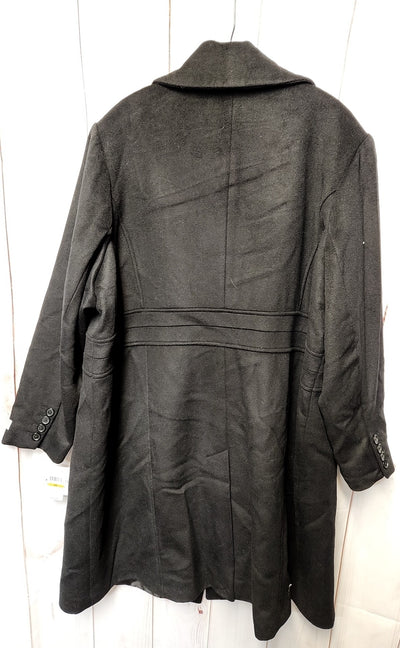 NWT Anne Klein Women's Size 3X Black Coat