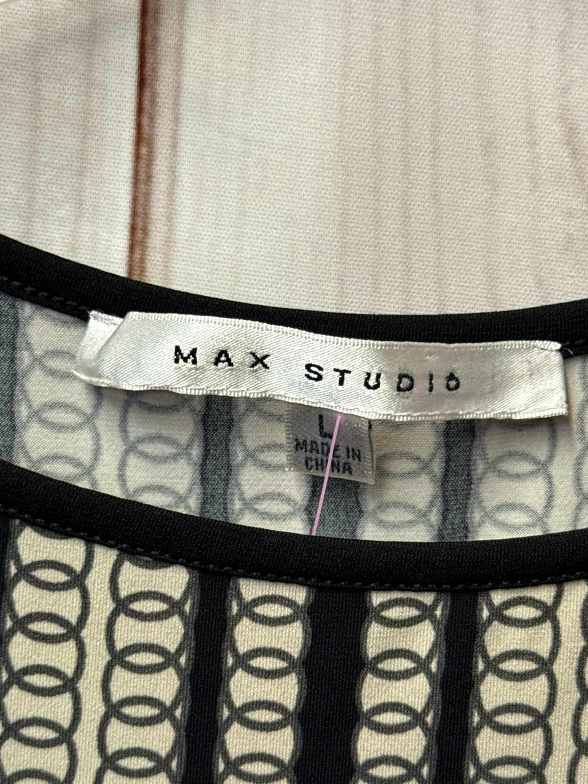Max Studio Women's Size L Black & Beige Dress