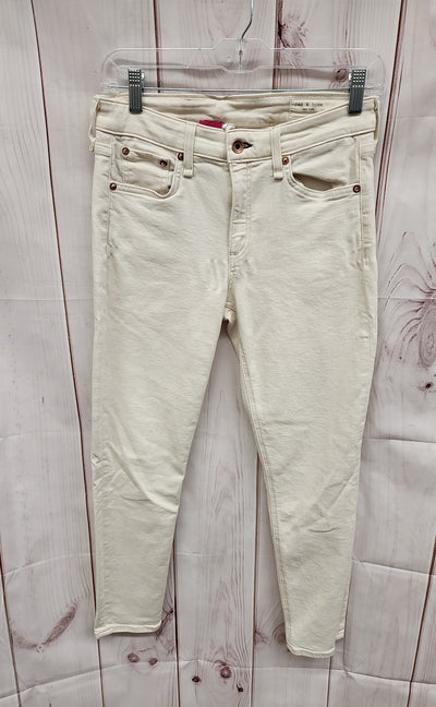 Rag & Bone Women's Size 27 (3-4) Cate Mid Rise Ankle Skinny Cream Jeans