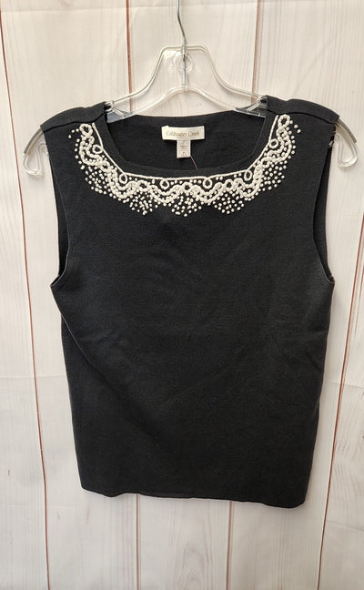 Coldwater Creek Women's Size M Black Sleeveless Top