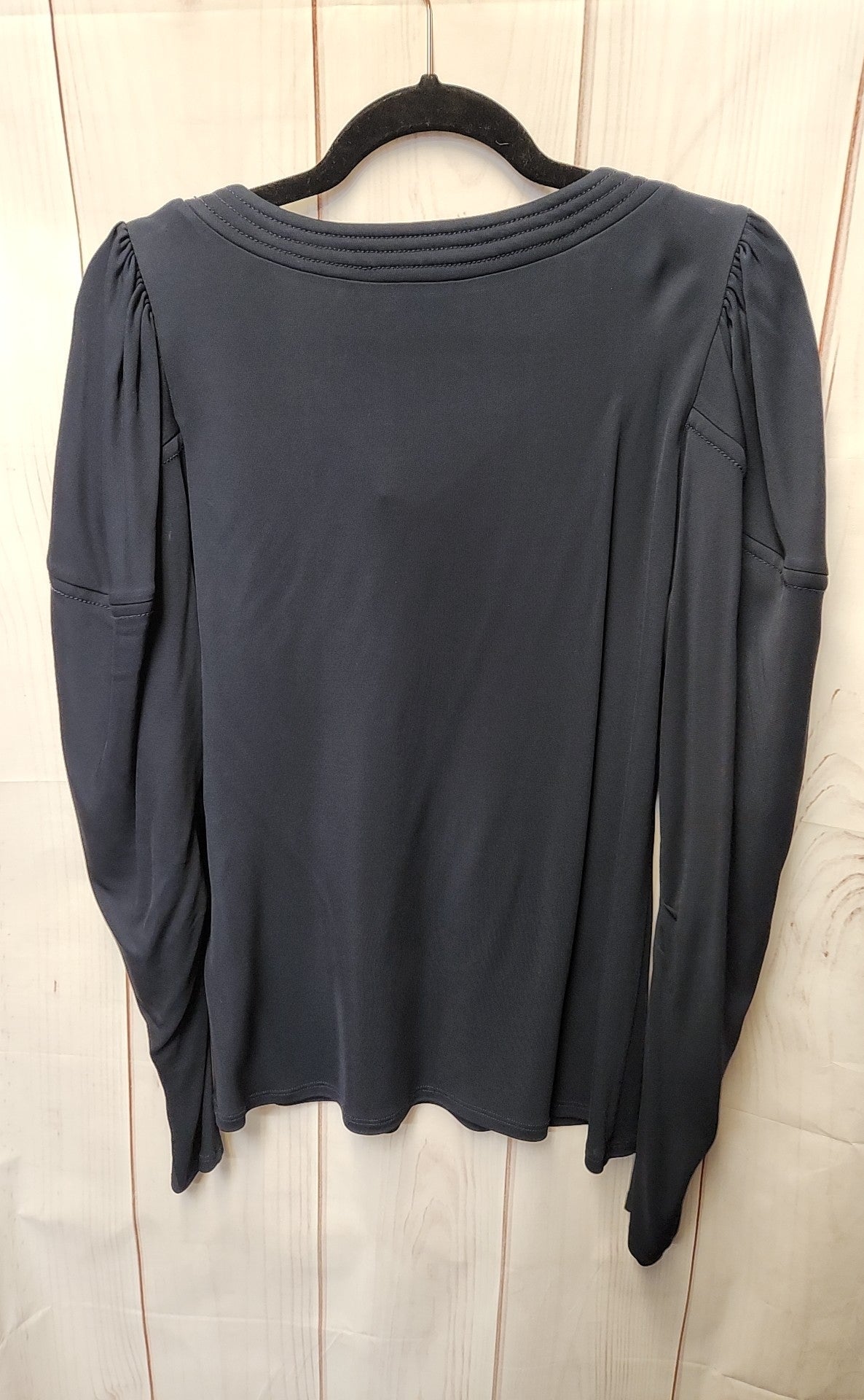 NWT Rebecca Taylor Women's Size L Navy Long Sleeve Top