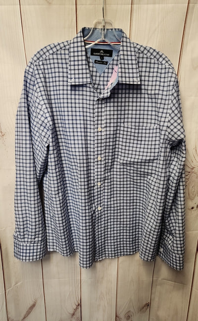 Classic Men's Size L Blue Shirt