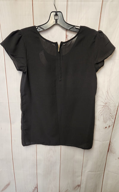 Japna Women's Size XS Black Short Sleeve Top