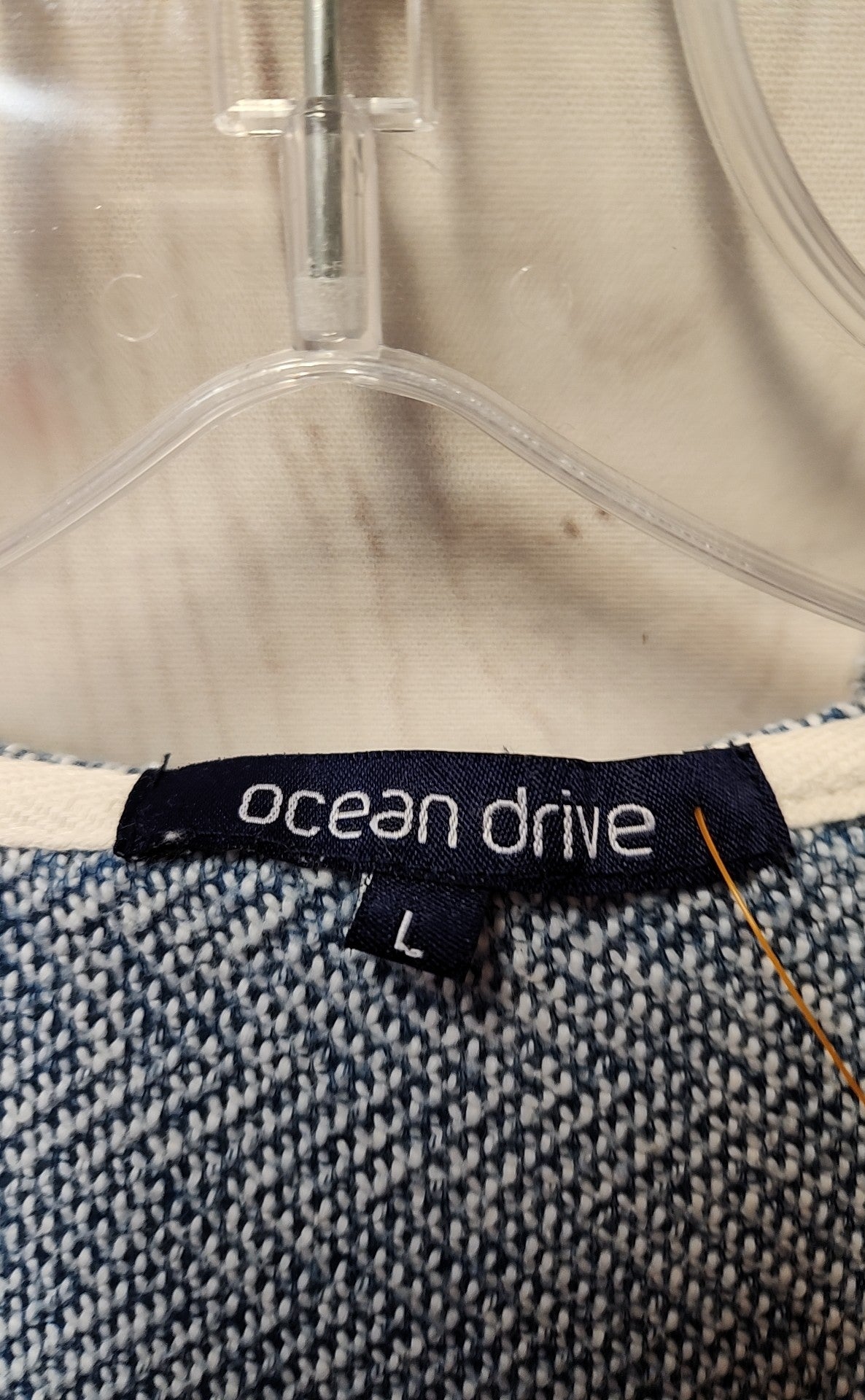 Ocean Drive Women's Size L Blue Sweatshirt