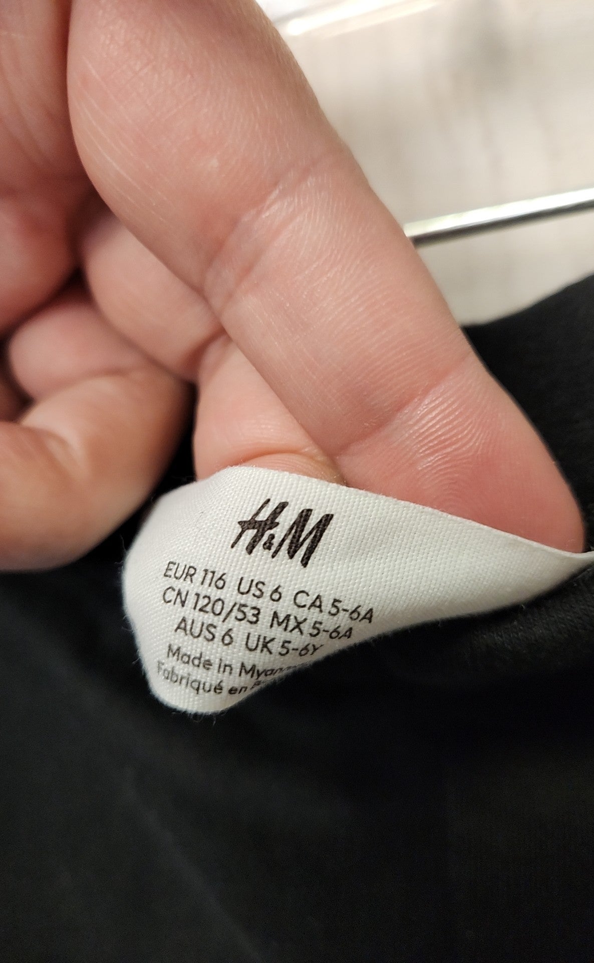 H&M Girl's Size 6 Black Leggings