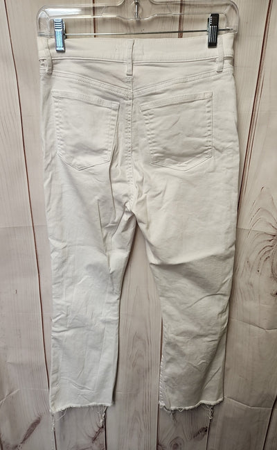 Loft Women's Size 26 (1-2) White Jeans The Kick Crop