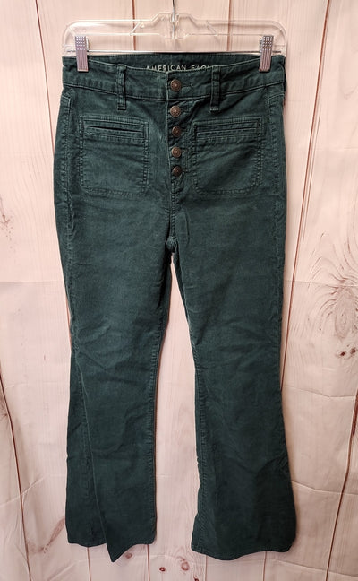 American Eagle Women's Size 4 Green Pants