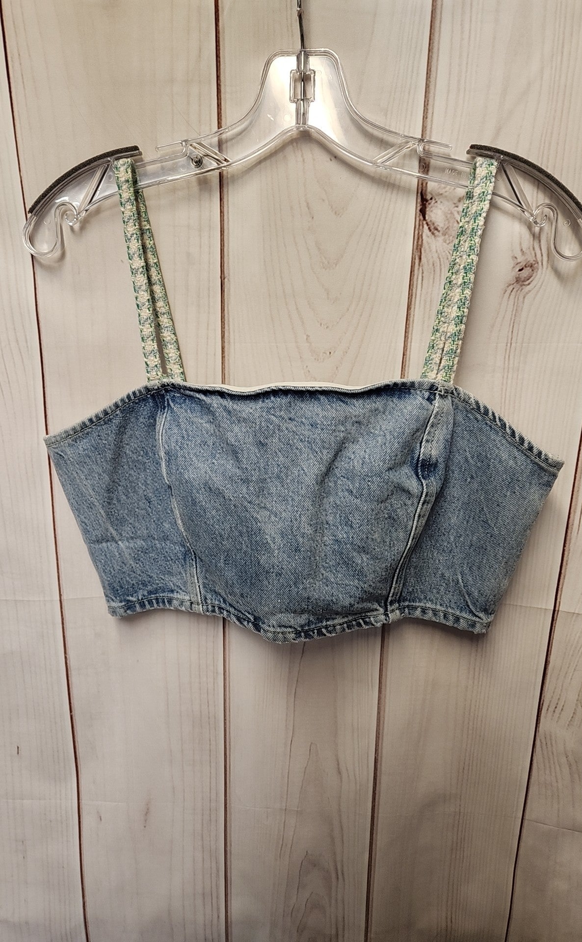 Zara Women's Size L Blue Sleeveless Top