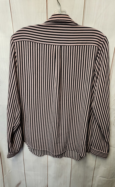Grace Women's Size M Black & Pink Long Sleeve Top