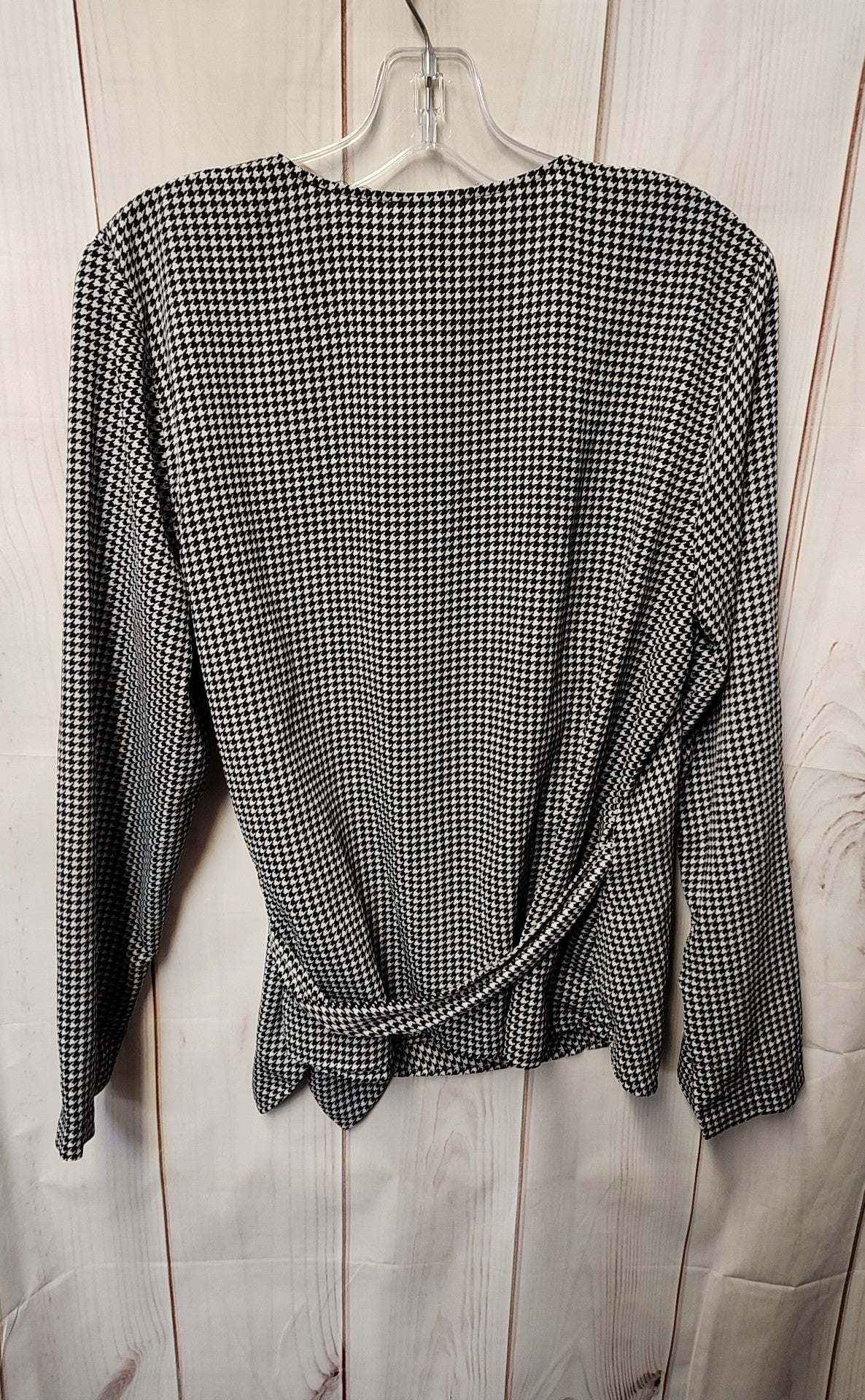 Nine West Women's Size L Black & White Long Sleeve Top