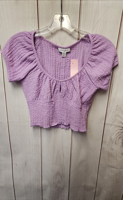 Topshop Women's Size XS Purple Short Sleeve Top