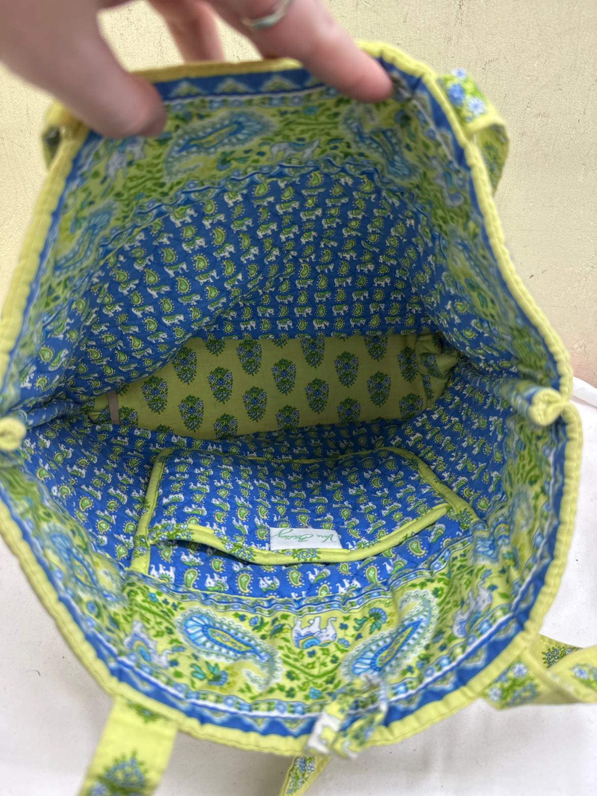 Vera Bradley Green Tote Bag