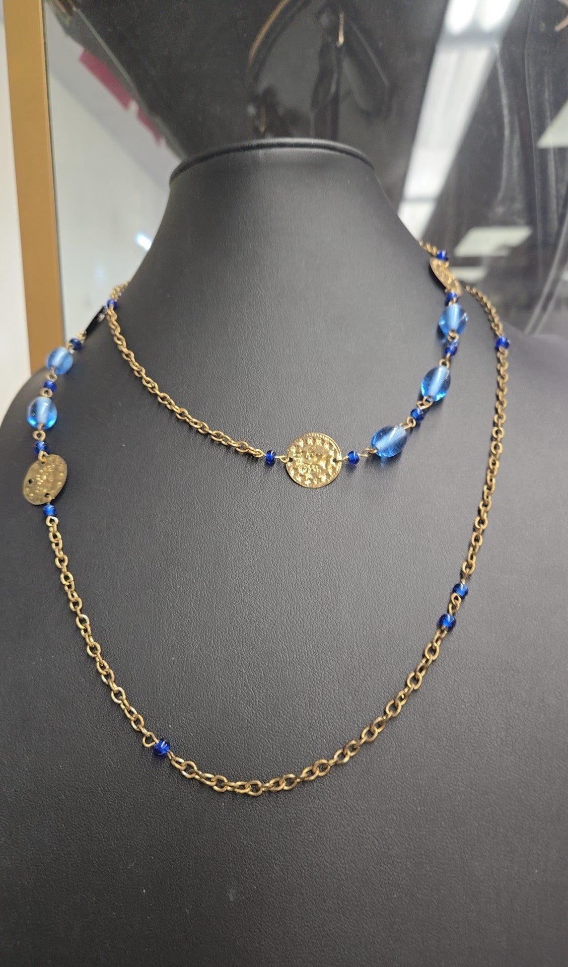 Blue Beaded Necklace