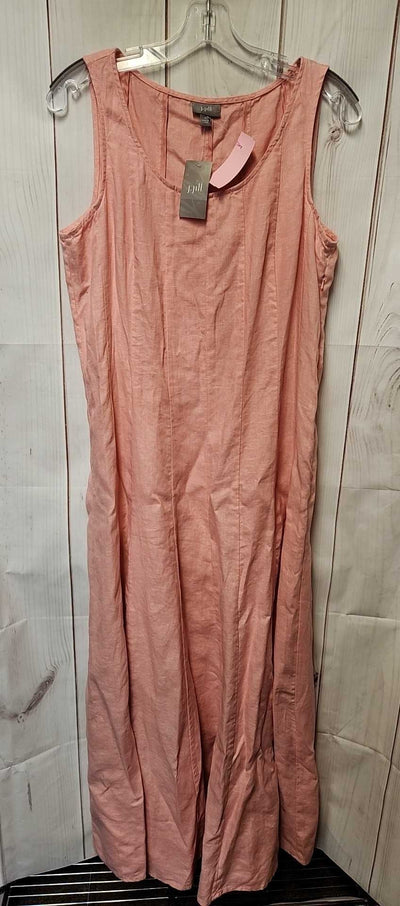 NWT J Jill Women's Size M Pink Linen Dress
