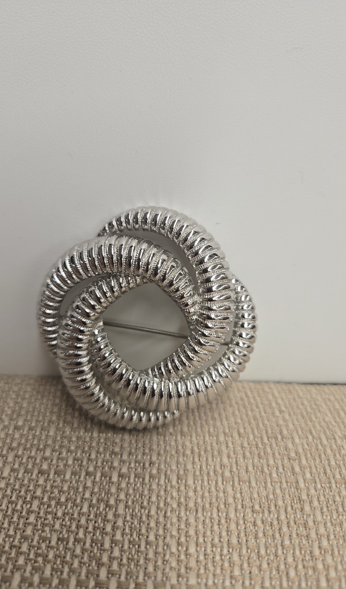 Monet Silver Brooch Pin