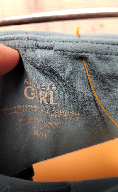 Athleta Girl's Size 14 Blue Leggings
