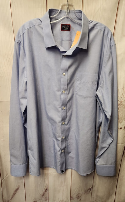 Untuckit Men's Size XXL Blue Shirt