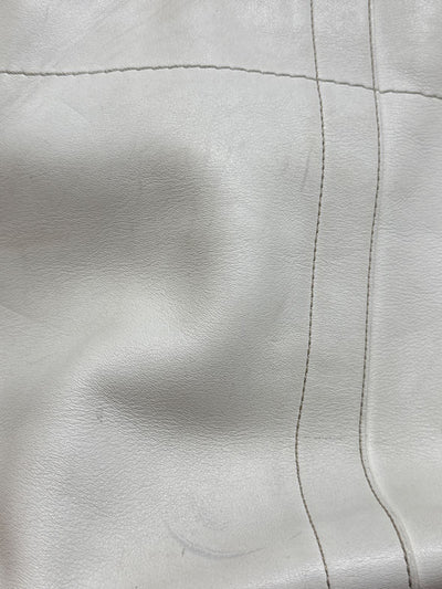 Coach F06468 White Leather Soho Double Front Pocket Shoulder Purse Bag AS IS