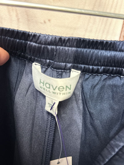 NWT Haven Well Within Women's Size L Navy PJ Bottoms