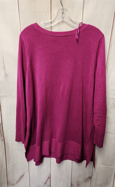 Cyrus Women's Size 1X Purple Sweater
