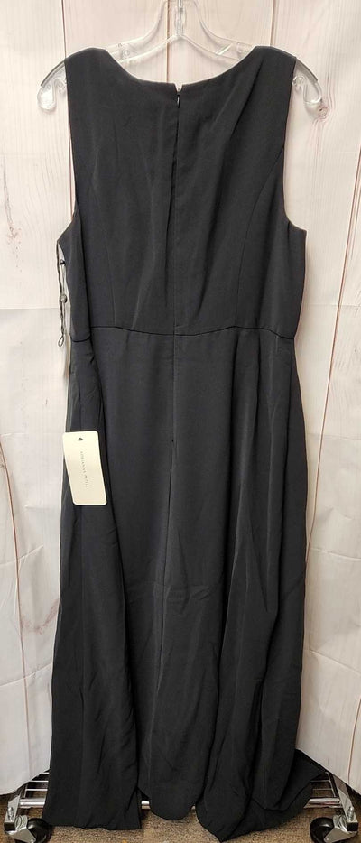 NWT Adrianna Papell Women's Size 16 Black & White Jumpsuit
