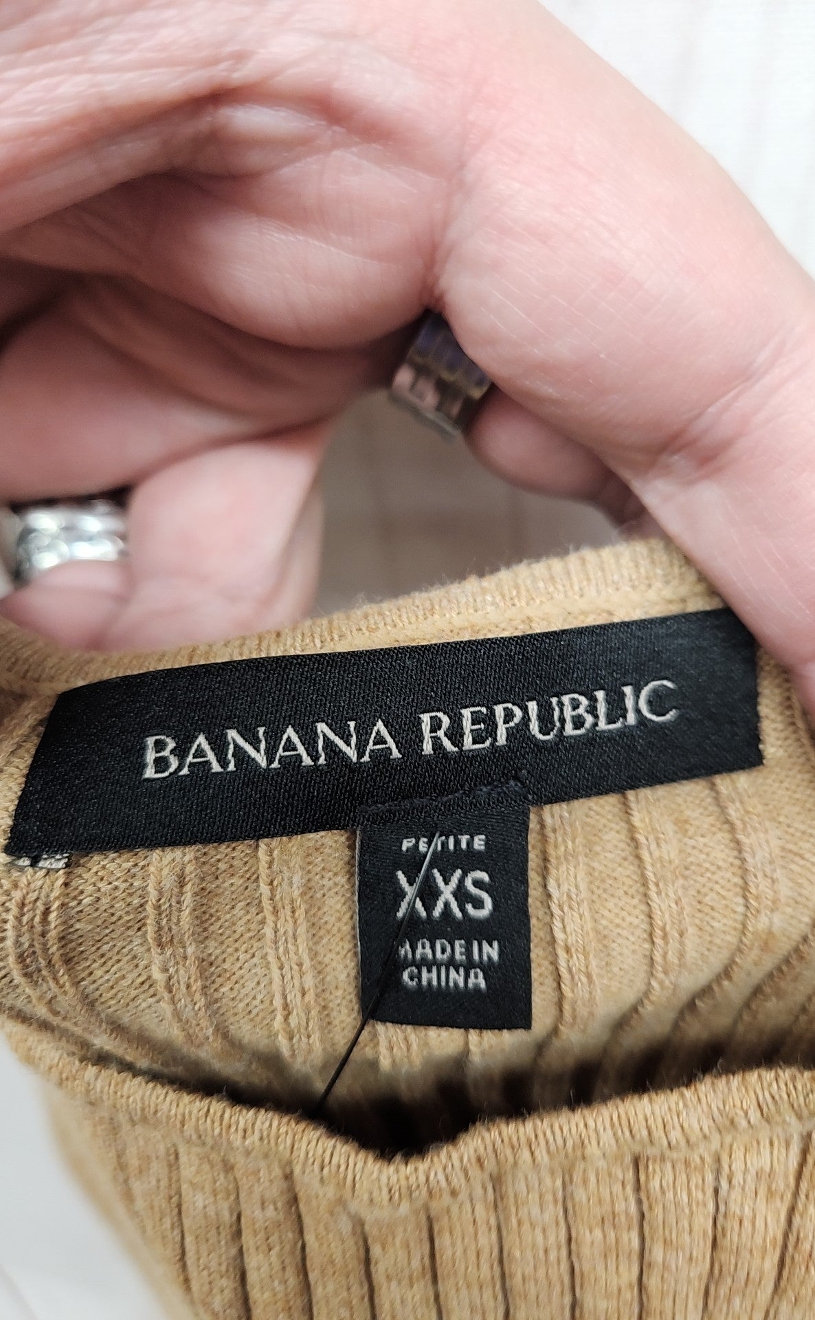 Banana Republic Women's Size XXS Petite Brown Sleeveless Top