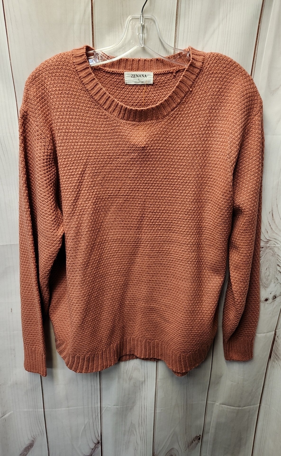 Zenana Women's Size L Pink Sweater