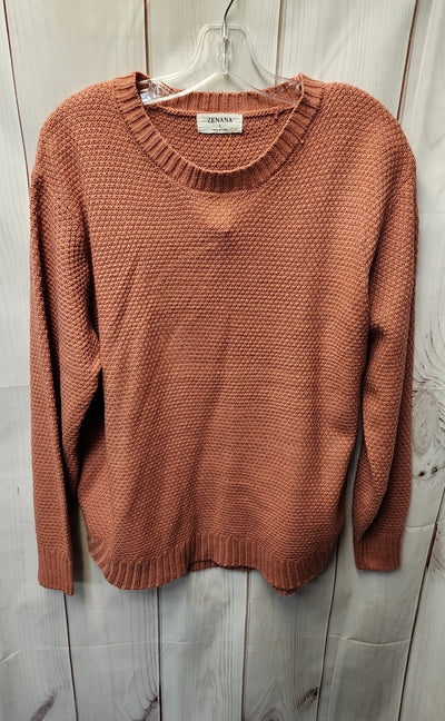 Zenana Women's Size L Pink Sweater
