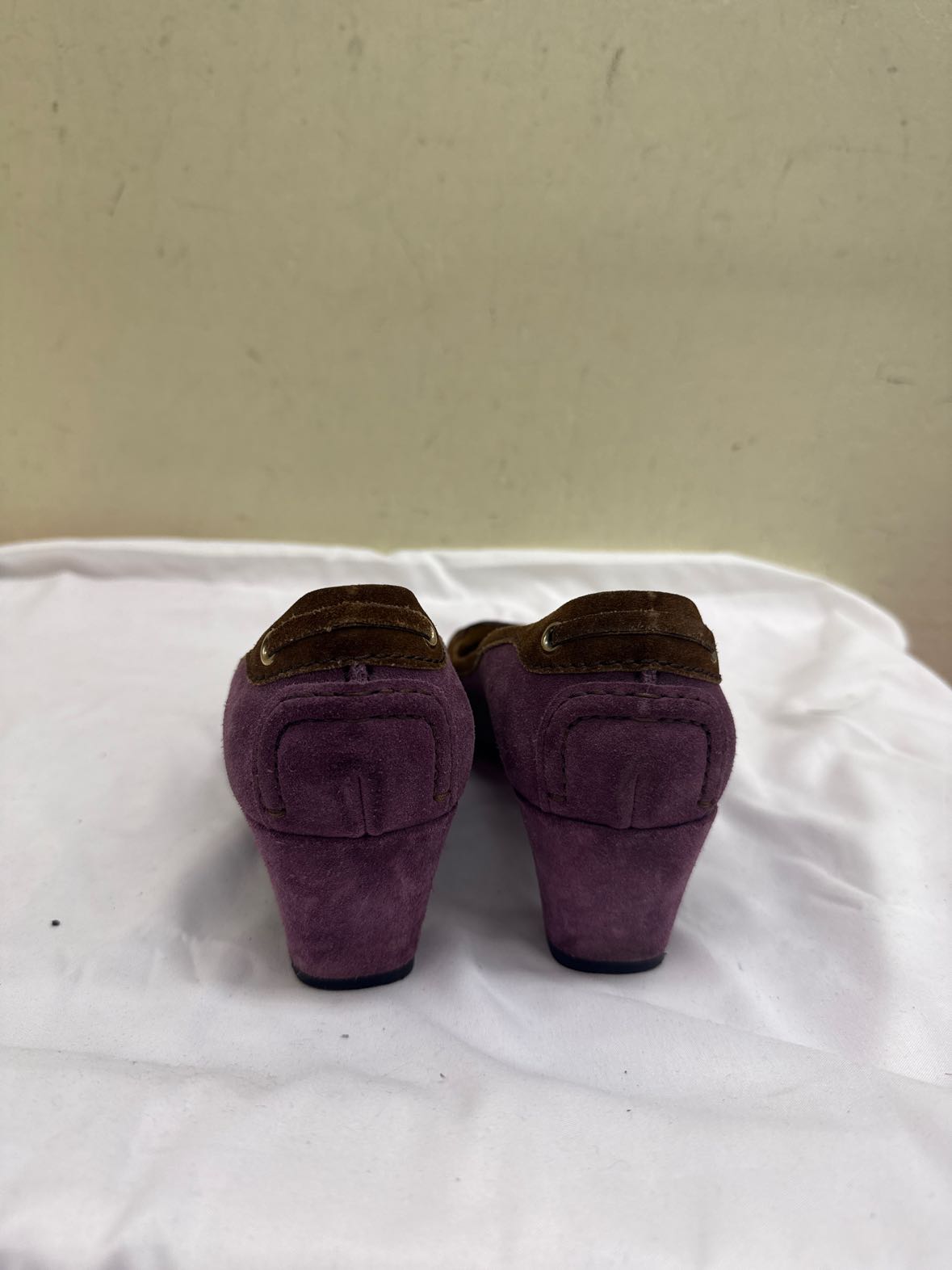 The Original Car Shoe By Prada Women's Size 40 = 9-1/2 Purple Pumps Shoes