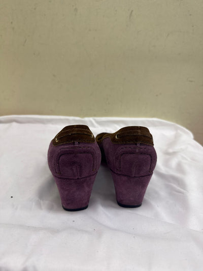 The Original Car Shoe By Prada Women's Size 40 = 9-1/2 Purple Pumps Shoes
