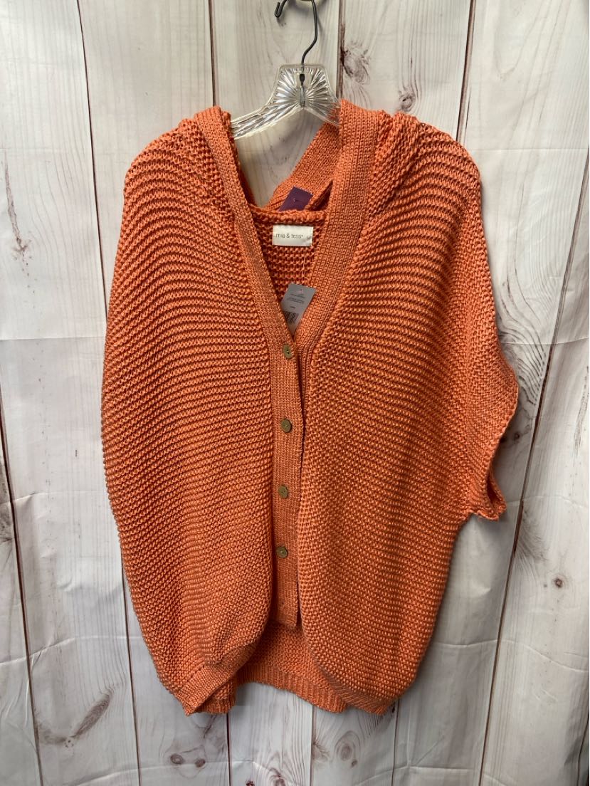 NWT Mia & Tess Women's Size L Coral Cardigan