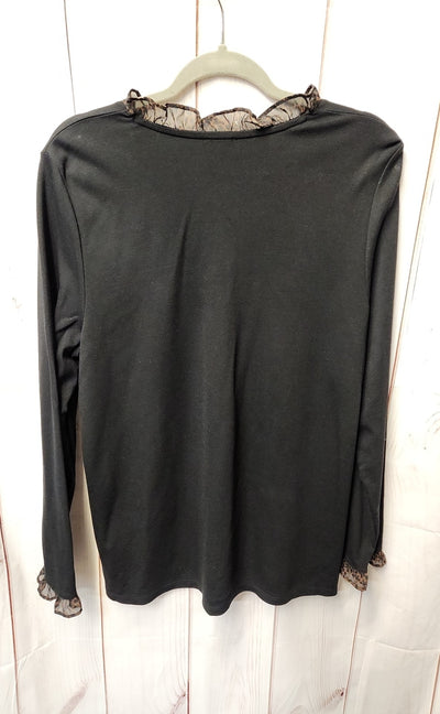 Talbots Women's Size 1X Black Long Sleeve Top