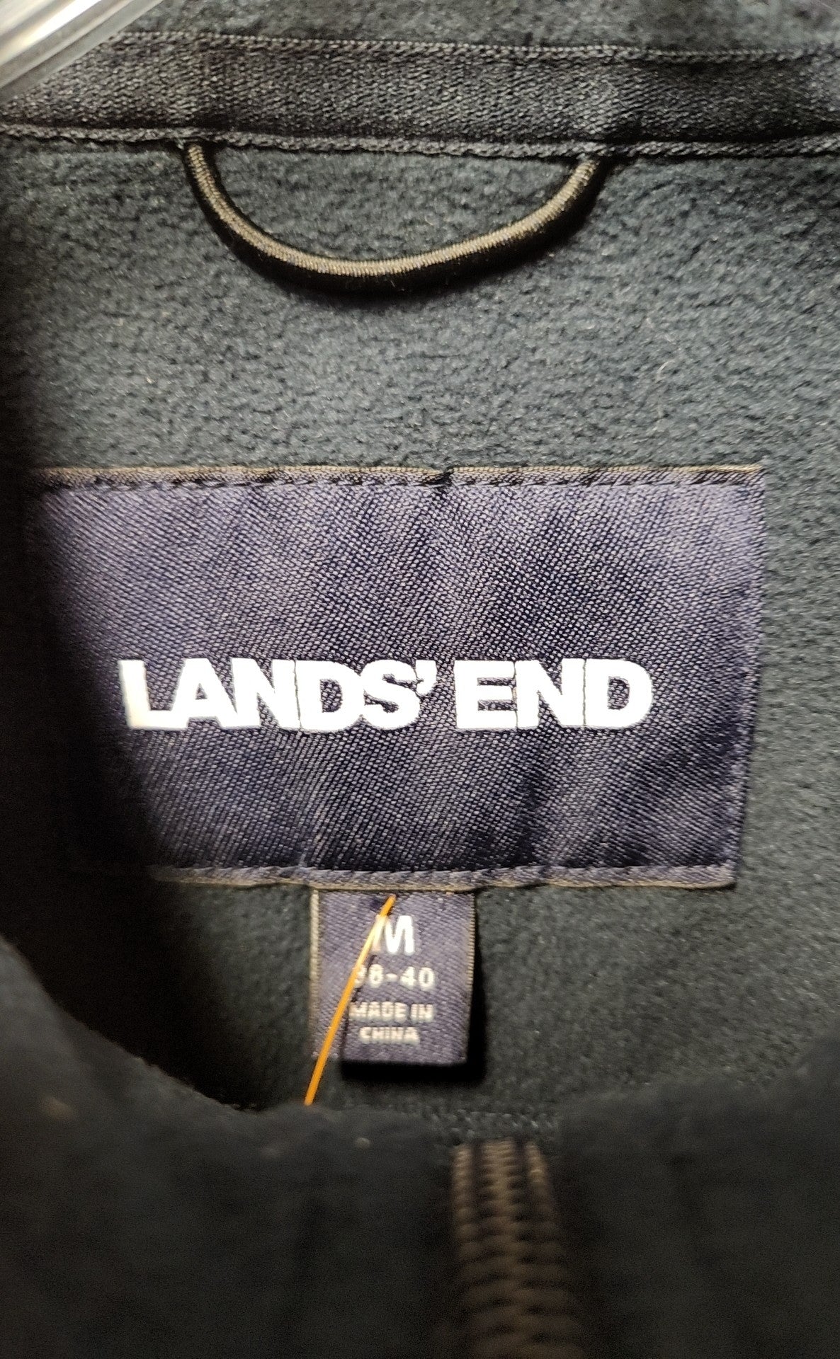 Lands End Men's Size M Navy Full Zip Sweatshirt