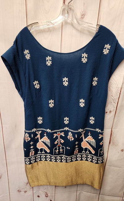 $158 Anthropologie Floreat Women's Size 8 Teal Dress