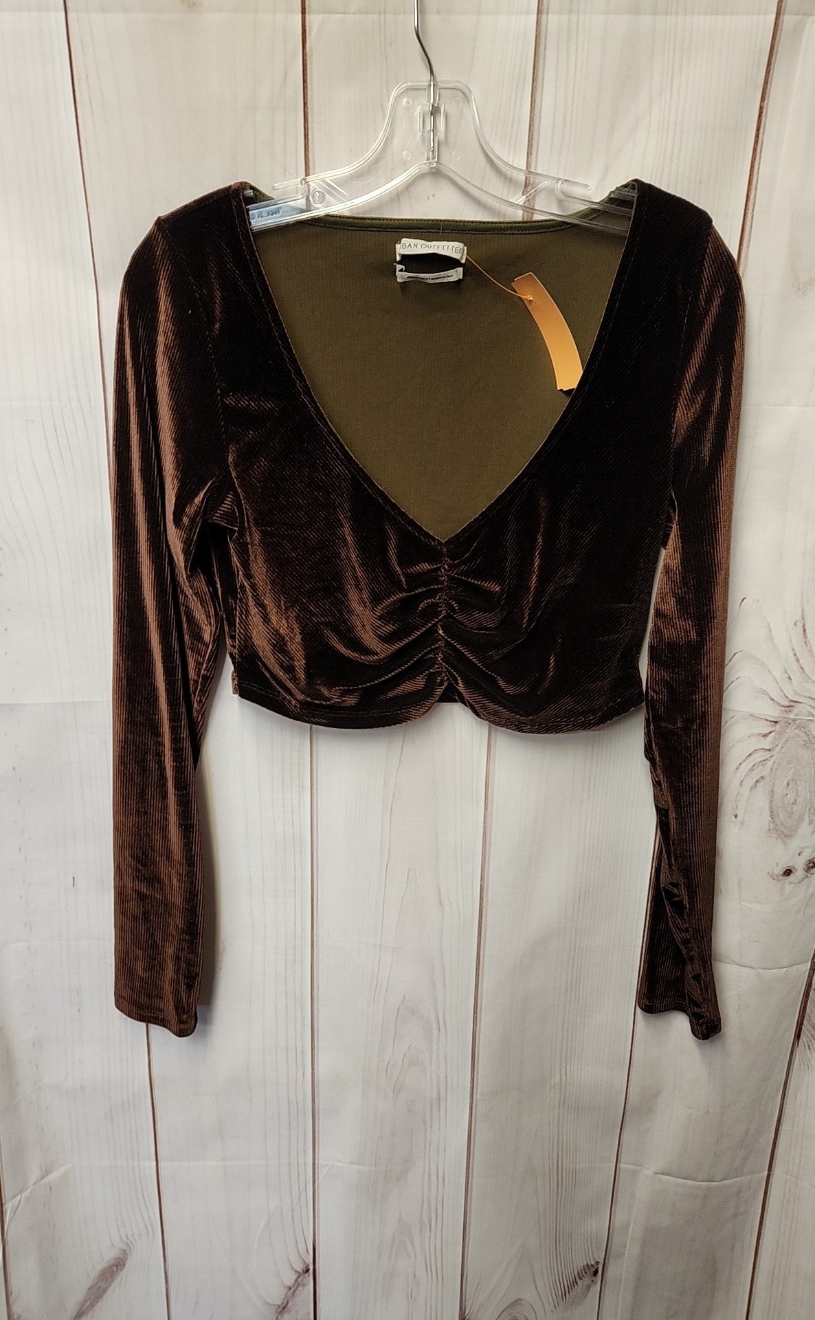 Urban Outfitters Women's Size L Brown Long Sleeve Top